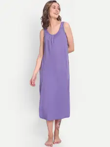 BLAZON Scoop Neck Durable Pure Cotton Nighty Slip