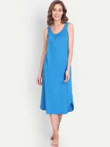 BLAZON Scoop Neck Durable Pure Cotton Nighty Slip