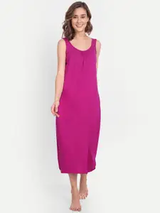 BLAZON Scoop Neck Durable Pure Cotton Nighty Slip