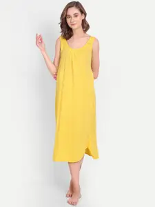 BLAZON Scoop Neck Durable Pure Cotton Nighty Slip