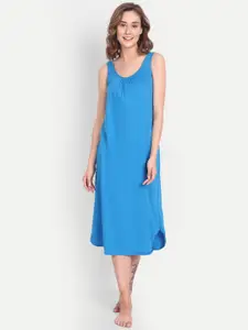 BLAZON Scoop Neck Durable Pure Cotton Nighty Slip