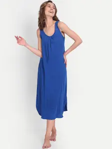 BLAZON Scoop Neck Durable Pure Cotton Nighty Slip