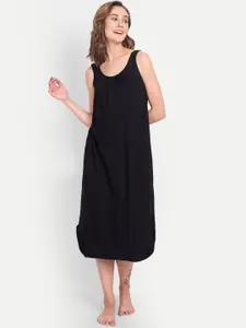 BLAZON Scoop Neck Durable Pure Cotton Nighty Slip