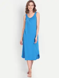 BLAZON Scoop Neck Durable Pure Cotton Nighty Slip