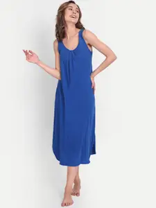 BLAZON Scoop Neck Durable Pure Cotton Nighty Slip