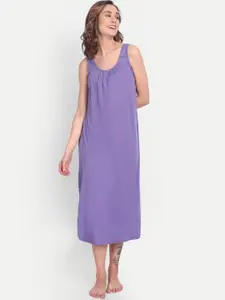 BLAZON Scoop Neck Durable Pure Cotton Nighty Slip