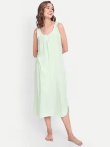 BLAZON Dreams Super Combed Cotton Lace Patchwork Nighty Slip