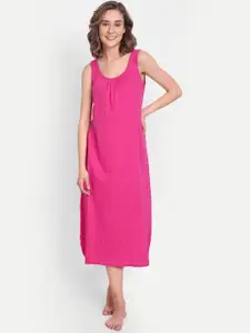 BLAZON Women Cotton Longline Nighty Slip