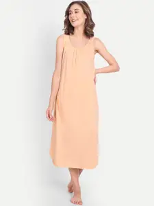 BLAZON Women Cotton Longline Nighty Slip