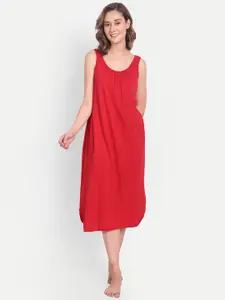 BLAZON Dreams Super Combed Cotton Lace Patchwork Nighty Slip