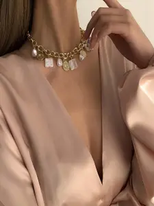 AQUASTREET Gold-Plated Choker Necklace