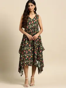 all about you Printed A-line Dress