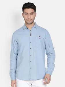 Kuons Avenue Men Smart Slim Fit Cotton Casual Shirt