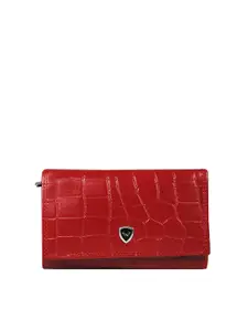 CALFNERO Women Textured Leather Two Fold Wallet