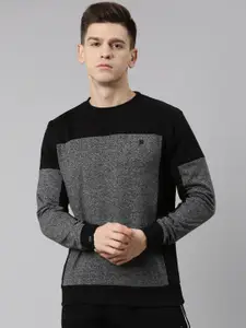 Proline Active Men Cotton Colourblocked Sweatshirt
