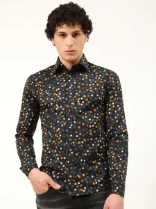 LINDBERGH Men Slim Fit Printed Casual Shirt