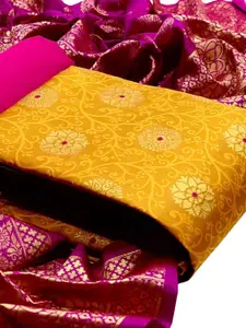 KALINI Banarasi silk Unstitched Dress Material
