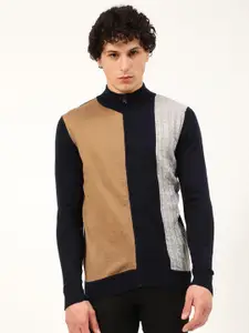 HARSAM Men Colourblocked Sweater