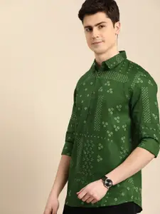 Anouk Men Floral Printed Pure Cotton Casual Shirt
