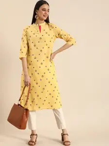 Anouk Women Pure Cotton Floral Printed Floral Kurta