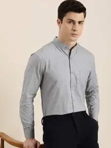 INVICTUS Slim Fit Self-Design Pure Cotton Formal Shirt