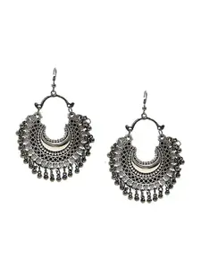The Pari Silver-Plated Contemporary Drop Earrings