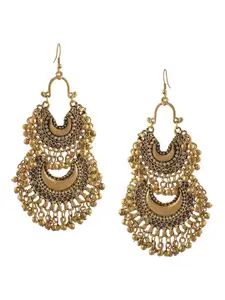The Pari Gold-PlatedContemporary Drop Earrings