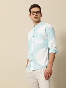 Mr Bowerbird Pure Cotton Tailored Fit Hand Block Printed Casual Shirt