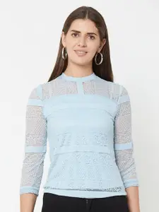 Kraus Jeans Three-quarter Sleeves Lace Top