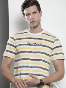 Tommy Hilfiger Men Round Neck Striped T-shirt