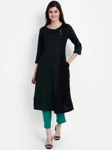 SUTI Ethnic Motifs Printed Round Neck Kurta