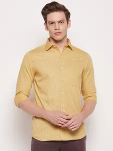 Cantabil Men Printed Cotton Regular Fit Casual Shirt