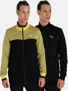 Puma Men Reversible Full-Zip Slim Fit Cotton Sweatshirt