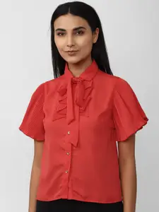 Van Heusen Woman Pure Cotton Spread Collar Formal Shirt