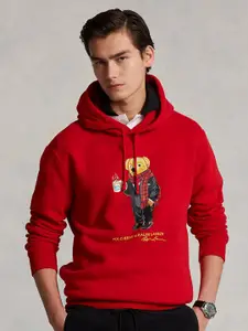 Polo Ralph Lauren Printed Hooded Cotton Sweatshirt