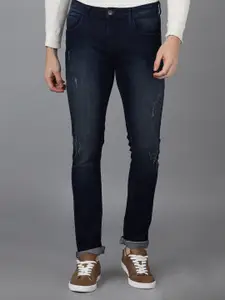 Urbano Fashion Men Skinny Fit Low Distress Light Fade Stretchable  Cotton Jeans