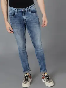Urbano Fashion Men Skinny Fit Heavy Fade Stretchable  Cotton Jeans