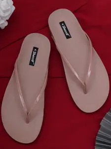 Sherrif Shoes Women Pink Thong Flip-Flops