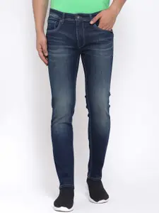 Pepe Jeans Men Vapour Tapered Fit Low-Rise Heavy Fade Stretchable Jeans