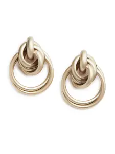 Blisscovered Gold-Plated Contemporary Studs Earrings