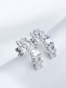 HIFLYER JEWELS Sterling Silver Contemporary Hoop Earrings