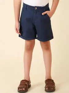 Fabindia Boys Blue Denim Shorts