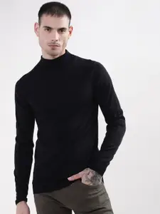 Matinique Men Turtle Neck Long Sleeves Wool Pullover
