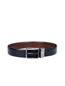Da Milano Men Textured Leather Formal Belt