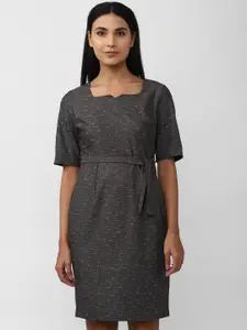 Van Heusen Woman Checked Sheath Dress