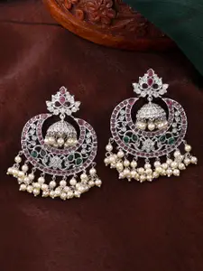Estele Silver-Plated Classic Chandbalis Earrings