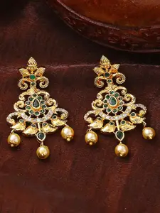 Estele Gold-Plated Floral Drop Earrings