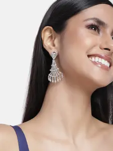 Estele Silver-Plated Spiked Drop Earrings