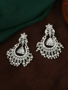Estele Silve-Plated Floral Chandbalis Earrings