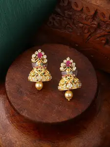 Estele Floral Jhumkas Earrings